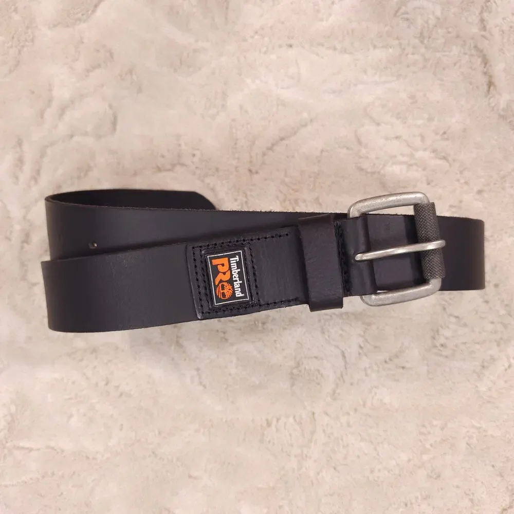 NWOT Timberland PRO 38mm Boot Leather Belt Black Sz 32